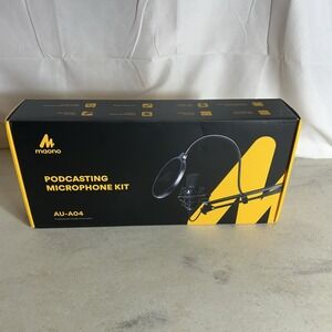 Maono Podcast Microphone Kit AU-AO4E Professional Audio Innovation New Open Box